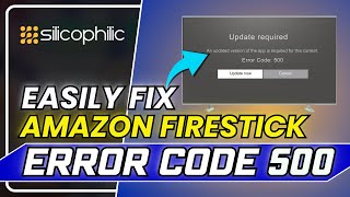 Fix Firestick Error Code 500 Quick amp Easy Troubleshooting Guide [upl. by Vocaay519]