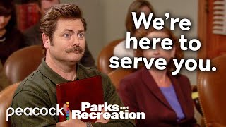 Ron Swanson actually doing government work for 10 minutes straight  Parks and Recreation [upl. by Aidnic]