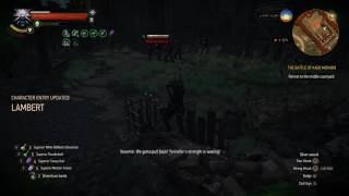 Witcher 3 Lambert dies during the Battle at Kaer Morhen [upl. by Hays]