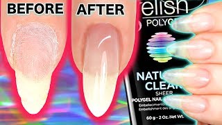 HOW TO APPLY GEL NAILS POLYGEL inc REBALANCE INFILL BACKFILL  Gelish Polygel Review Application [upl. by Ellenohs]