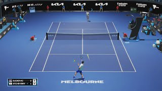 Novak Djokovic vs Tomás Martín Etcheverry ATP Australian Open 24 AOTennis 2 1080x60 fps [upl. by Midan]