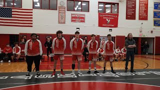 Boys Varsity Wrestling Baldwinsville VS Central Square 1182024 Seniors Night Sony FDRAX700 4k [upl. by Emelia]