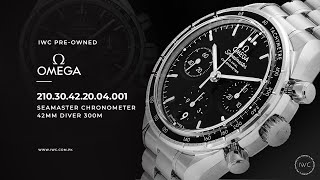 Omega SpeedMaster 38CO  Axial Chronometer Chronograph 38 mm  IWC PreOwned [upl. by Kirbie]