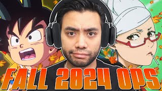 Ranking THE BEST Fall 2024 Anime Openings [upl. by Cattan854]