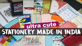 MADE IN INDIA Cute Stationery Haul amp Giveaway HeliHauls [upl. by Orabel641]