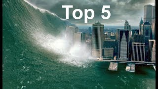 Top 5 Tsunami Scenes in Movies [upl. by Dnesnwot]