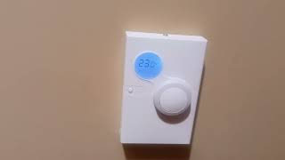 How to Change Temperature on Johnson Controls NS Series Network Sensor DIAL Thermostat Celsius F [upl. by Berthoud]