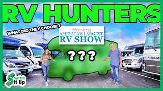 Hershey RV Show RV Hunters We follow a couple as they search for their new RV [upl. by Kneeland]