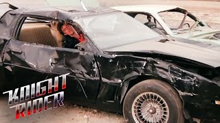 KITT Destroyed By The Juggernaut  Knight Rider [upl. by Cerelly]