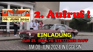 2 Aufruf zur 21 Rallye Stettiner Haff am 08 Juni 2024 [upl. by Margery]