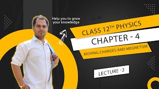 12th Physics  Chapter 4  Lecture 3  MOVING CHARGES AND MEGENTISM [upl. by Doss743]