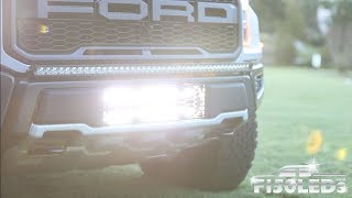 201718 F150 RAPTOR LOWER INTAKE LED BAR SYSTEM INSTALL F150LEDS [upl. by Filipe]