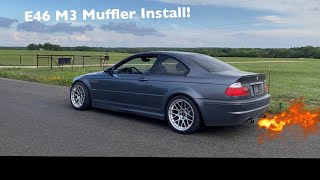 BMW E46 M3  Aftermarket Exhaust IS IT WORTH IT W sound clips   Megan Racing Supremo [upl. by Arreit]