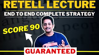 Score 90 Guaranteed PTE Retell Lecture End to End Complete Strategy  Skills PTE Academic [upl. by Jessalin]