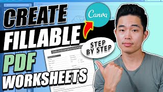 The Ultimate Guide to Creating Fillable PDF Worksheets with Canva Free Step by Step Tutorial [upl. by Attaynik]