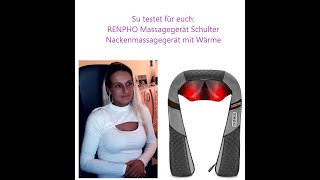 RENPHO Massagegerät Schulter Nackenmassagegerät mit Wärme [upl. by Onitrof]