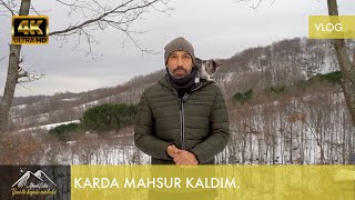 Karda Mahsur Kaldım Kuzinede Ekmek Yapımı Çatı Kar Temizliği İçme Suyu Temini vLog [upl. by Marillin24]