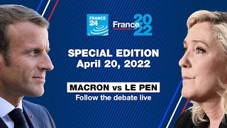 SPECIAL EDITION Macron vs Le Pen follow the Debate LIVE  French presidential election 🇫🇷 [upl. by Tilla]