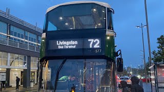 Lothiancountry Route 72 Kirkliston  Livingston Bus Terminal [upl. by Chita688]