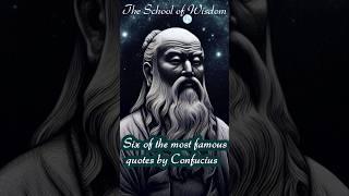 Six of the most famous quotes by Confucius quotes [upl. by Netnilc]