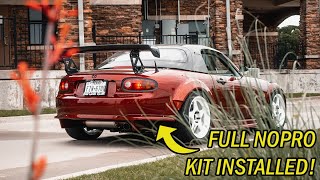 NOPRO Rear Diffuser and NC Rear Bumper Install  THE FULL KIT [upl. by Ezeerb]