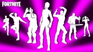 Top 30 Legendary Dances amp Emotes in Fortnite  Espresso Caffeinated Steady Chainsaw Man [upl. by Gnahc]