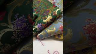 Ornamental Floral Silk Kingkhab wedding Brocade Fabric 114cm wide M1770 Colour Bottle Green 4  Siz [upl. by Wheaton]