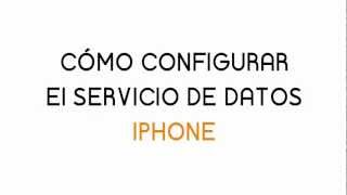 Tutorial iPhone Configuración servicio de datos Jazztel [upl. by Hpotsirhc]