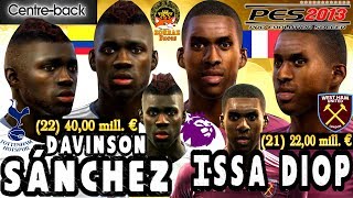 New▶Davinson Sanchez amp Issa Diop Face Pes 2013By ZorraZ [upl. by Ytinirt]