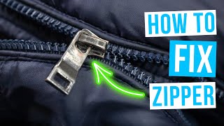 How to FIX A ZIPPER  Repair zipper [upl. by Madea]