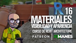 16 MATERIALES 1 REVIT desde CERO  tutorial material curso arquitectura nivel basico a avanzado [upl. by Haila776]