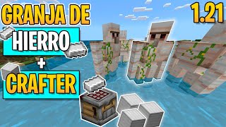 NUEVA Granja de HIERRO FÁCIL Minecraft Bedrock 121 [upl. by Ym507]