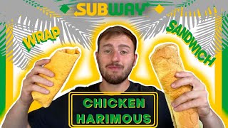 DÉGUSTATION NOUVEAU SANDWICH amp WRAP CHICKEN HARIMOUS SUBWAY [upl. by Eniamaj]