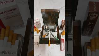 Three Cigarettes In An Ashtray With Honeyrose Herbal Cigarettes reels quitsmoking stopsmoking [upl. by Eedyah976]