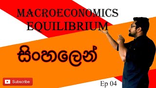 Macroeconomics Equilibrium  සිංහල [upl. by Alekahs]