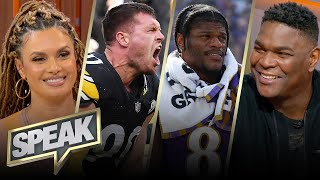 Can the Steelers’ defense lead to the Super Bowl Is Lamar’s record vs Pittsburgh an issue  SPEAK [upl. by Thordia]