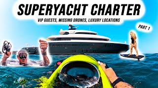 What a 17 Day SUPERYACHT CHARTER Looks Like BAD Weather Lost Drones VIP Guests [upl. by Dranek969]