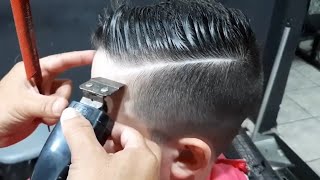 CORTE MAIS PEDIDO DA BARBEARIA DEGRADE INFANTIL TUTORIAL PASSO A PASSO [upl. by Nirad]