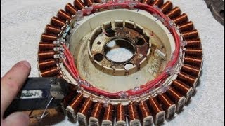 How to rewire an old washing machine motor to generate free power [upl. by Nilek172]