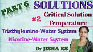 Solutions Part 6 Lower CST triethylamine water Both Upper and lower CSTnicotine water [upl. by Inahc742]