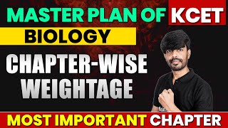 Master Plan for KCET  Biology ChapterWise Weightage [upl. by Ahtiekal]