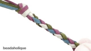 How to Make a Four Strand Round Braid [upl. by Heidt]