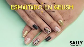 Decoración de Uñas con Esmalte en Gel GELISH [upl. by Atiekan]