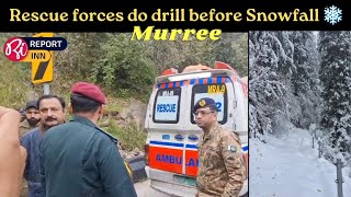 Murree Rescue forces do drill before Snowfall [upl. by Hanfurd416]