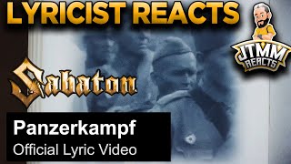 Lyricist Reacts to Sabaton  Panzerkampf  JTMM Reacts [upl. by Eimirej]