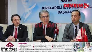 CHP´Lİ KARATEPE VE DEMİR KIRKLARELİ´NDE PARTİLİLERLE BULUŞTU [upl. by Irina403]