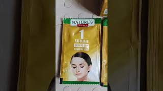 NATURES ESSENCE Glowing Gold Facial Kit Review  bealwaysbeautiful5253 [upl. by Kcirdlek]