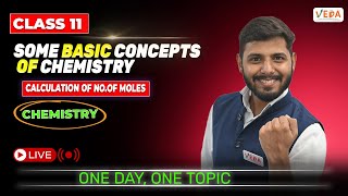 Calculation Of No Of Moles  Some Basic Concepts Of Chemistry  Class 11  Chemistry [upl. by Halullat458]