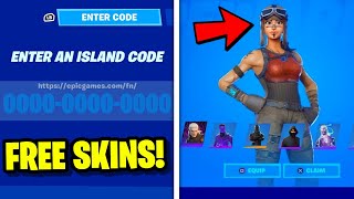 FREE SKINS FORTNITE CREATIVE MAP CODE SEASON 4 [upl. by Lemert]