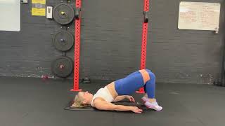 Banded Glute Bridge Raises [upl. by Rebliw]